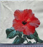 Serviette Blume Hibiscus Sommer