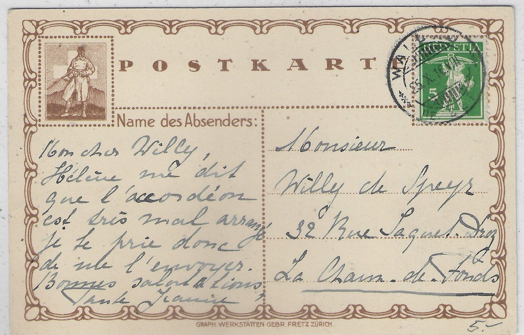 Cartoline postali: Bat. 142 - Künstlerkarte E. Moos - Litho – Usato da Ettingen venduto da Kartenplanet 1