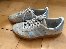Adidas Sneaker Handball Spezial grau hellblau gebraucht