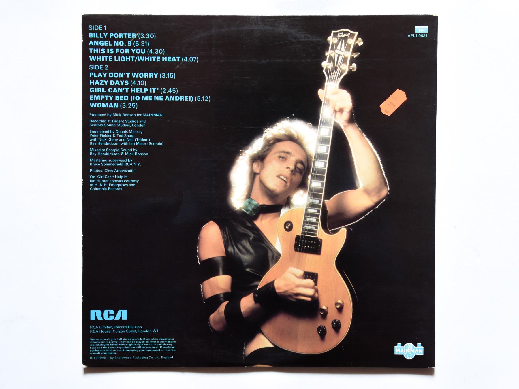 Vinyles: Mick Ronson - Play Don't Worry – D'occasion à Belmont-sur-Yverdon par ag97 1