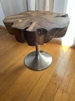 TEAK WURZELNHOLZ BEISTELL TISCH