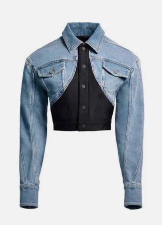 Mugler x HM denim jacket, S