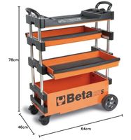 Beta C27S-O - Chariot porte-outils pliable pour extérieur