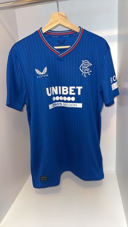 Maillot Glasgow Rangers home Tavernier #2 Castore taille M -