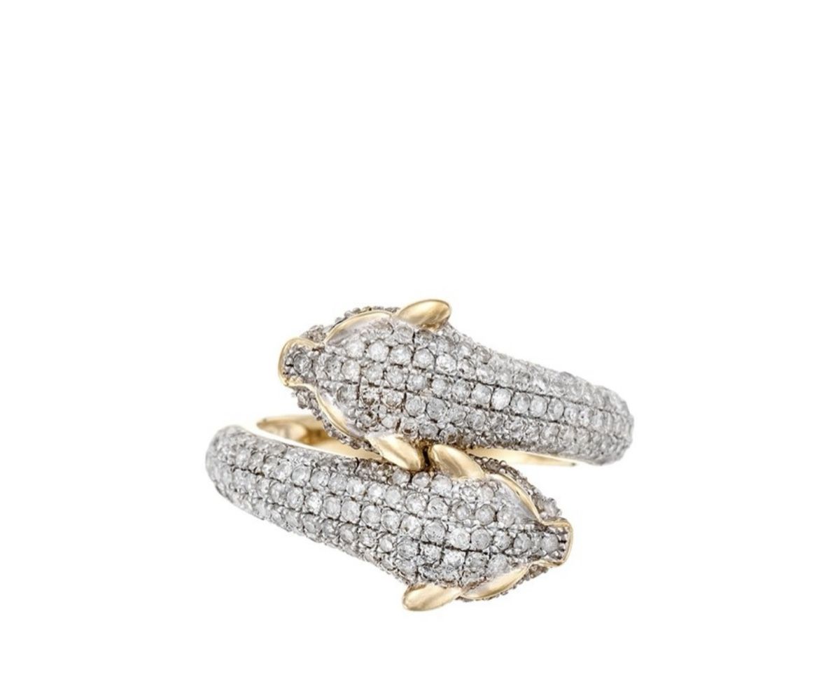 Anelli: Diamant Gold Panther Ring, neuw, Grösse 54 – Nuovo e nell'imballaggio originale da Esslingen venduto da ell_rm5z 6