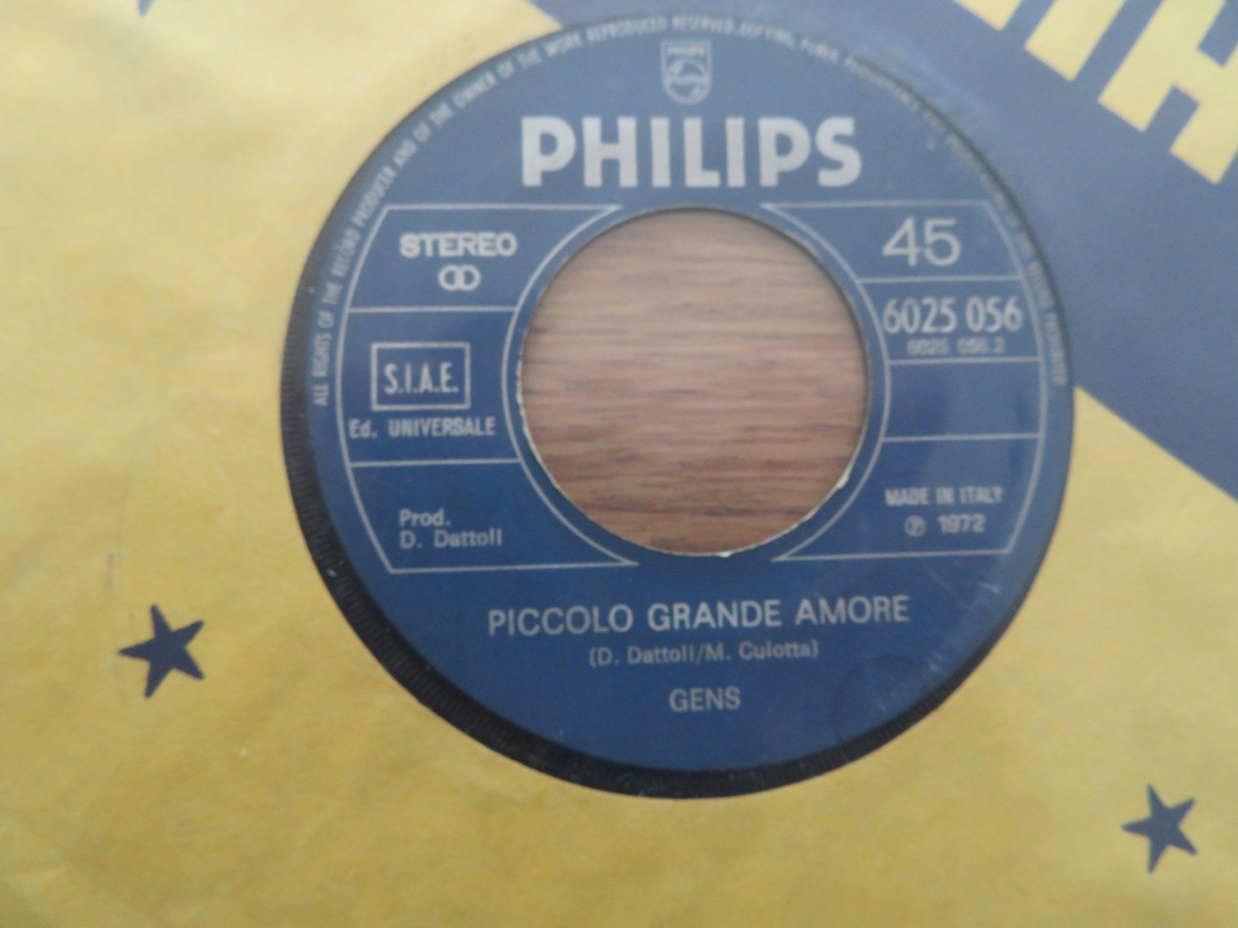 Dischi in vinile: Philips Single Schallplatte Gens - Per chi/Piccolo Amore ... – Nuovo (secondo la descrizione) da Zürich venduto da max_cp5f 1