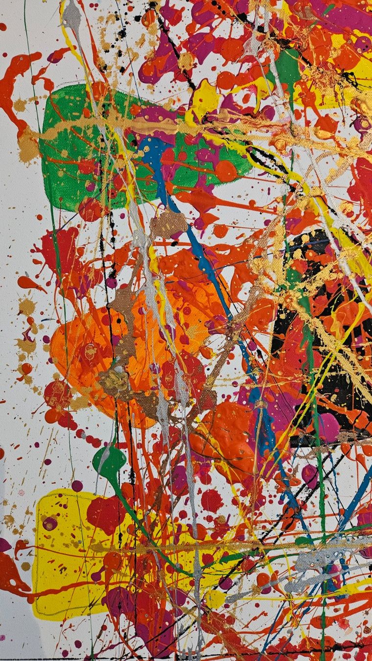Gemälde: Tableau abstrait moderne, couleurs vives et éclatantes. – Neu (gemäss Beschreibung) aus Le Locle von fab_c9hh 6