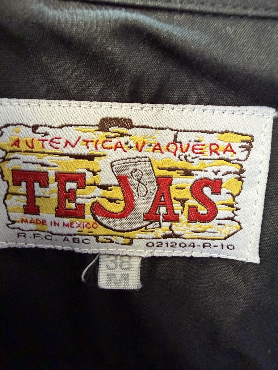 Camicie: Westernhemd Tejas schwarz Fransen Grösse M/38 gebraucht – Usato da Veltheim AG venduto da eri_n5pn 2