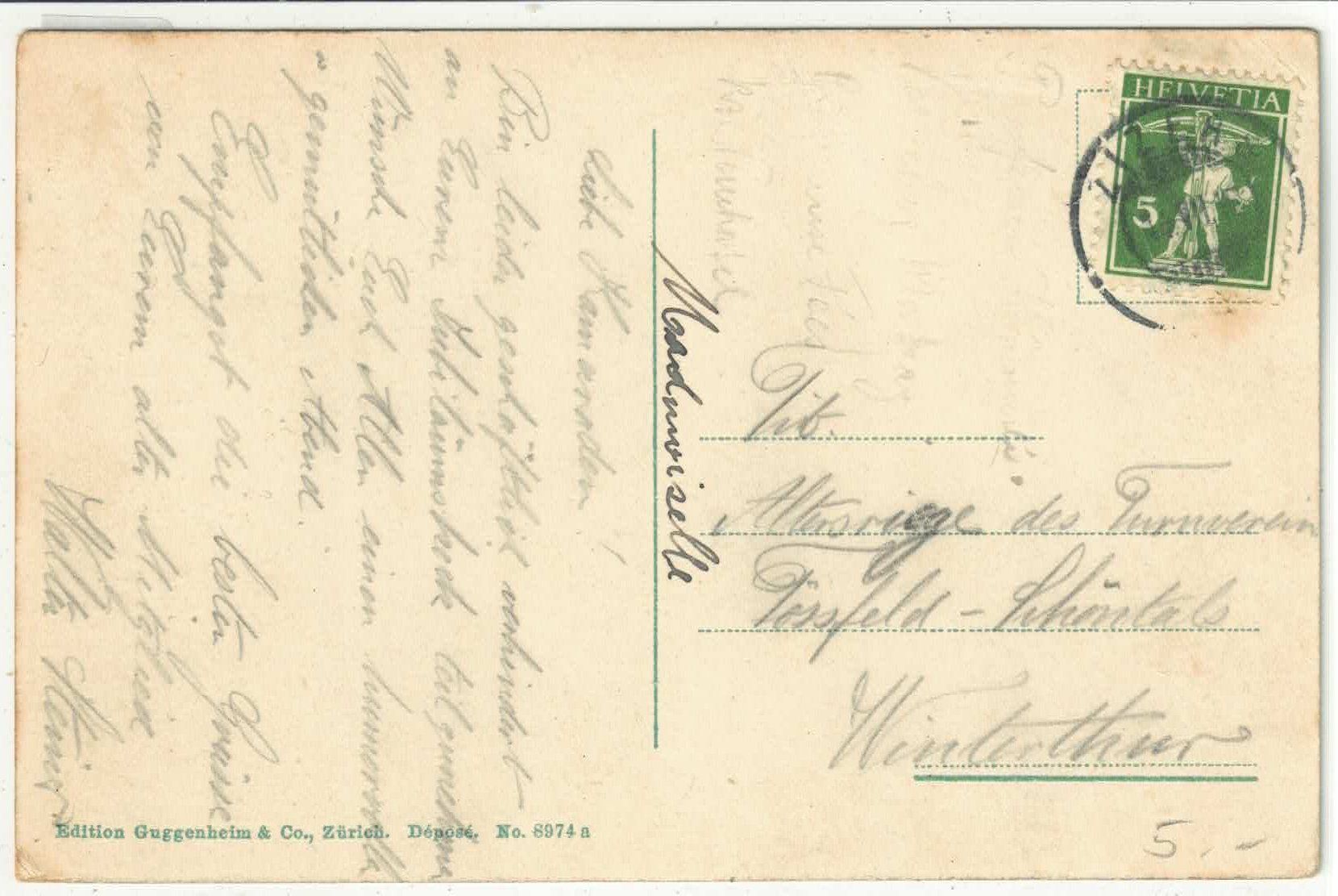 Cartoline postali: Zizers - Generalansicht - Litho – Difettoso da Ettingen venduto da Kartenplanet 1