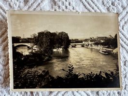 Ansichtskarte gelaufen1934, Solbad Rheinfelden, Rheininsel