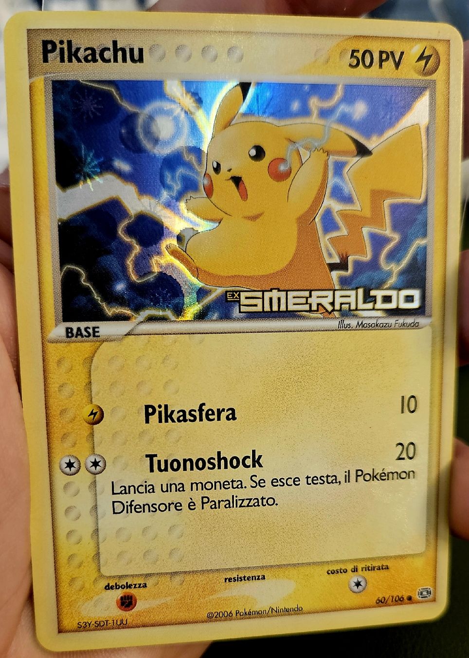 Pokémon Carte collezionabili: Pikachu ex Smeraldo 60/106 Emerald Pokémon  Reverse Holo – Usato da Bern venduto da Ciprofloxacina