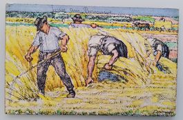 Bundesfeierpostkarte Nr.29 - 1920 - Die Ernte, gestempelt