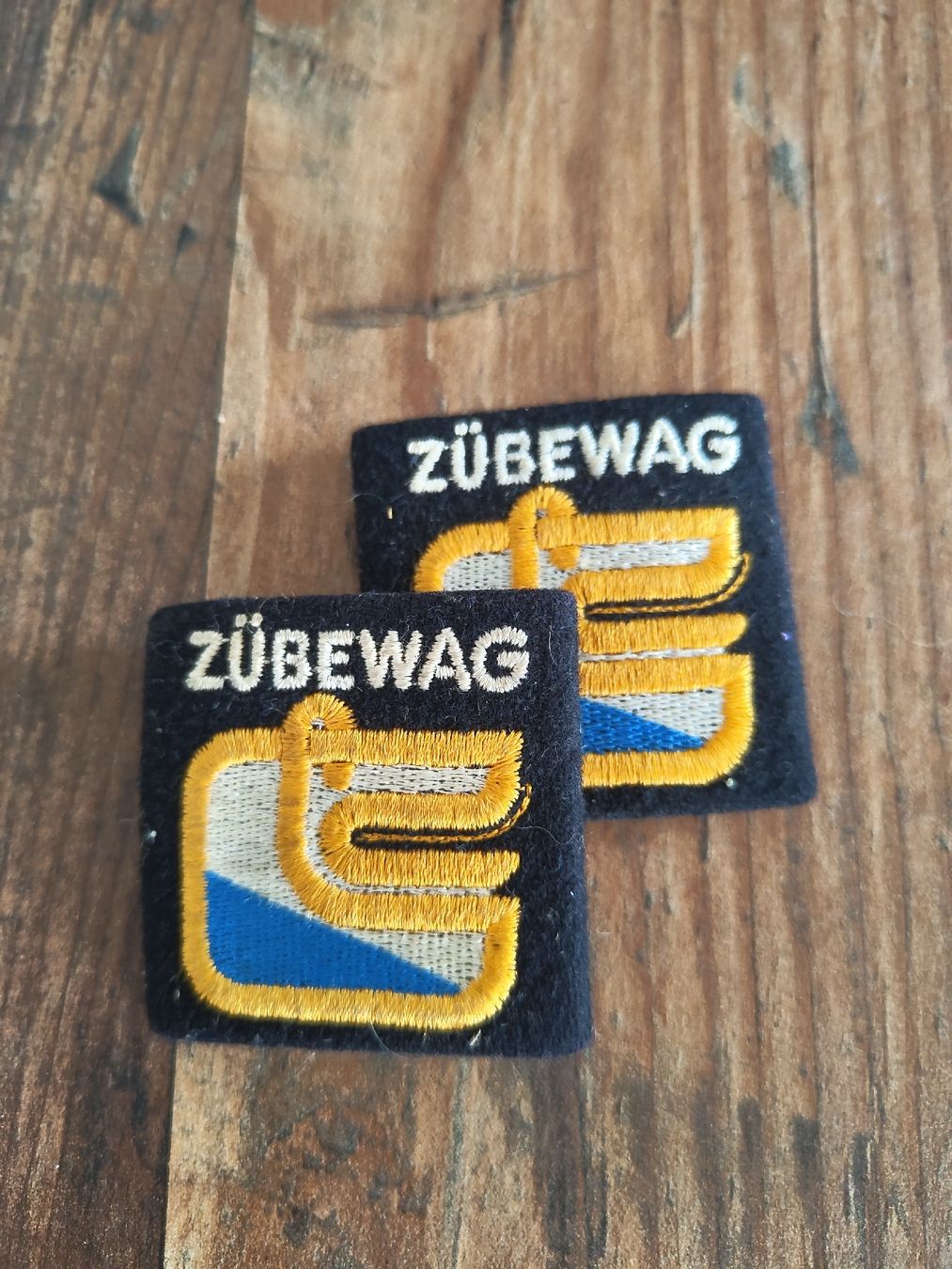 Placchette & Badge: ZÜBEWAG stoff Schulter patches – Usato da Weinfelden venduto da RobsFortune