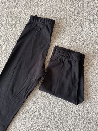 schwarze Leggings Doppelpack, wie NEU, Gr. 152