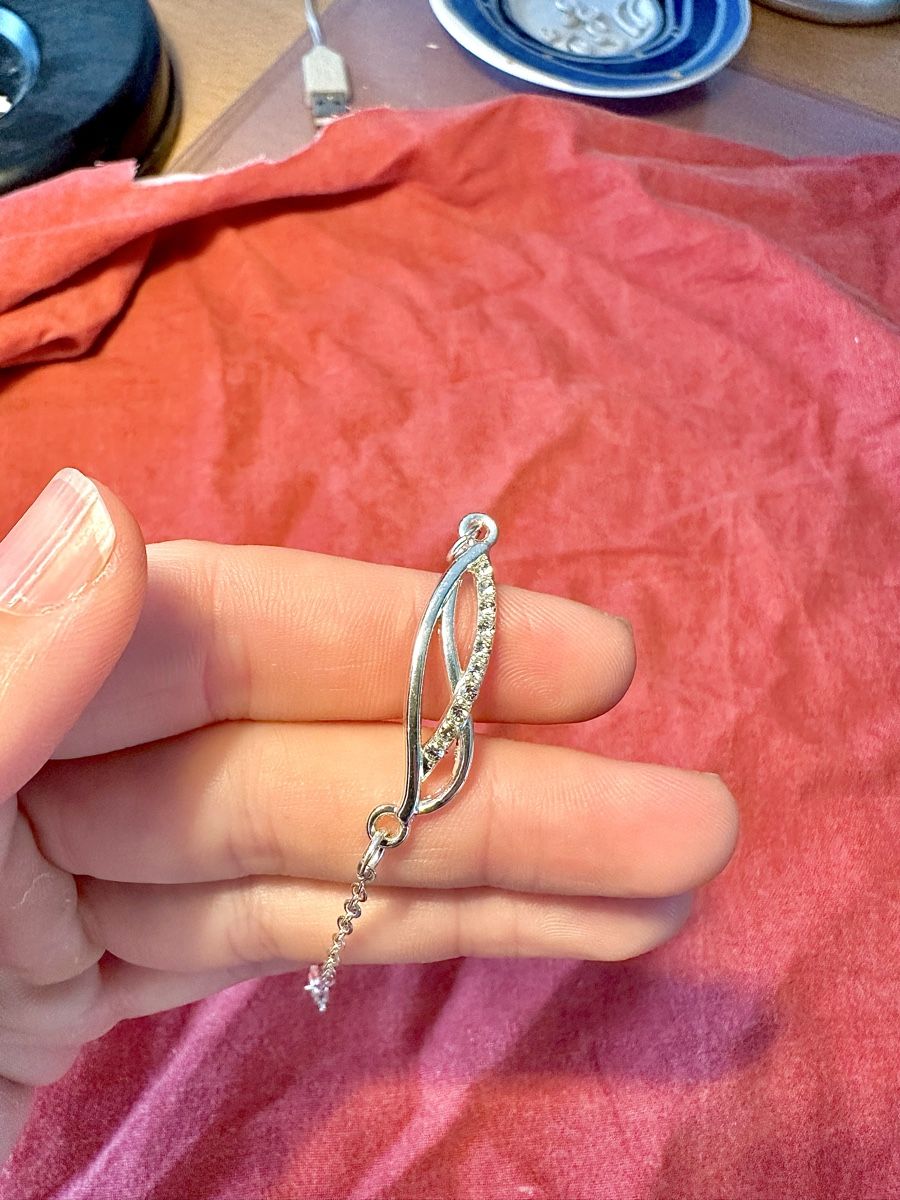 Armbänder & -reifen: Armband Silberfarben mit Steinen – Gebraucht aus Oensingen von Shellybubble1 1