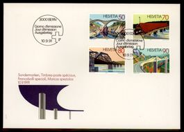 1991, FDC, Sonderpostmarken III (Nr. 814–817)