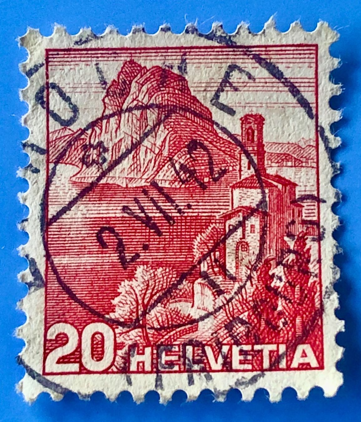 Tutti i francobolli: Nr.215 Landschaftsbilder Stempel   – Usato da Aarau venduto da Billa007