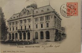 FRIBOURG   -  Bâtiment des Postes  -  1905