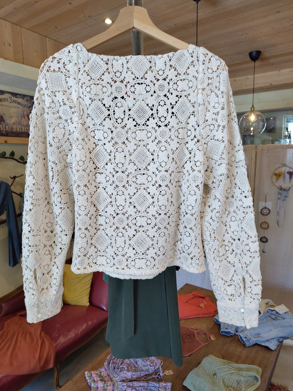 Sezane Blusen: Sézane bluse mit gestrickte blumen creme 36 – Neu (gemäss Beschreibung) aus Losone von ell_nora89 1