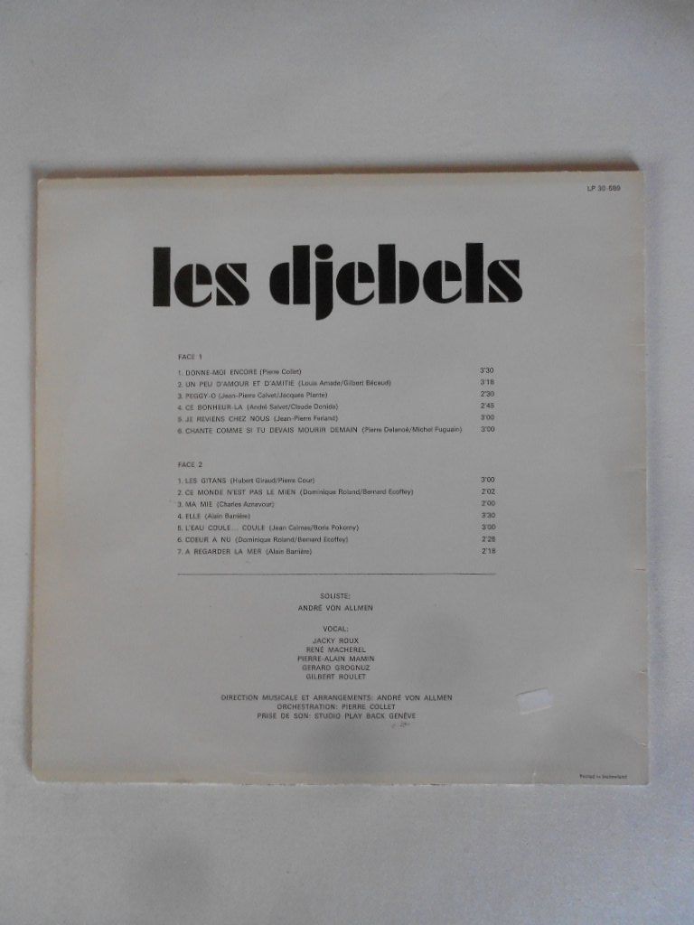 Schallplatten: LES DJEBELS – Gebraucht aus Bex von Giorgiob 1