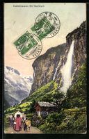 AK Lauterbrunnen, Staubbachfall, 1911