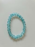 Handgemachtes Armband – transparente Perlen  -Crackle-Effekt