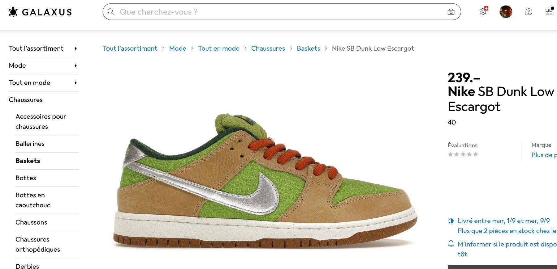 Nike Herrenschuhe: New CHF 239 Nike SB Dunk Low - 38.5 – Neu und originalverpackt aus St-Sulpice VD von juhdu 1