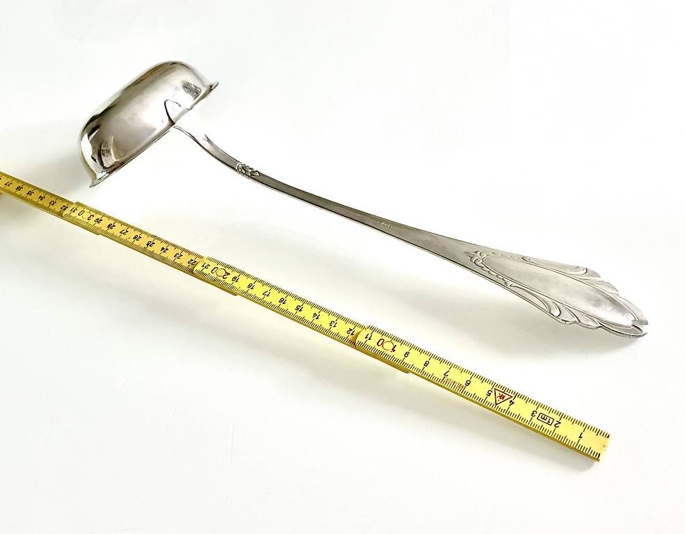 Set di posate: Antike Schöpfkelle versilbert 90er – Usato da Stein AG venduto da rbk79