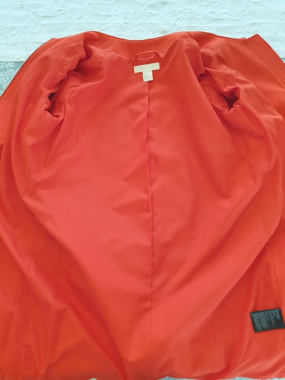 H&M Giacche: Blazer Longblazer Gr. 36 Rot Übergangsjacke – Nuovo (secondo la descrizione) da Gossau ZH venduto da fashiontwo 2