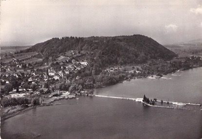 Cartoline postali: Erlach BE Cerlier // Luftbild Dorf Bielersee – Usato da Basel venduto da intermezzo12