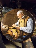Teller "Der Dorfmeister" Albert Anker Langenthal 22.5ø (D)