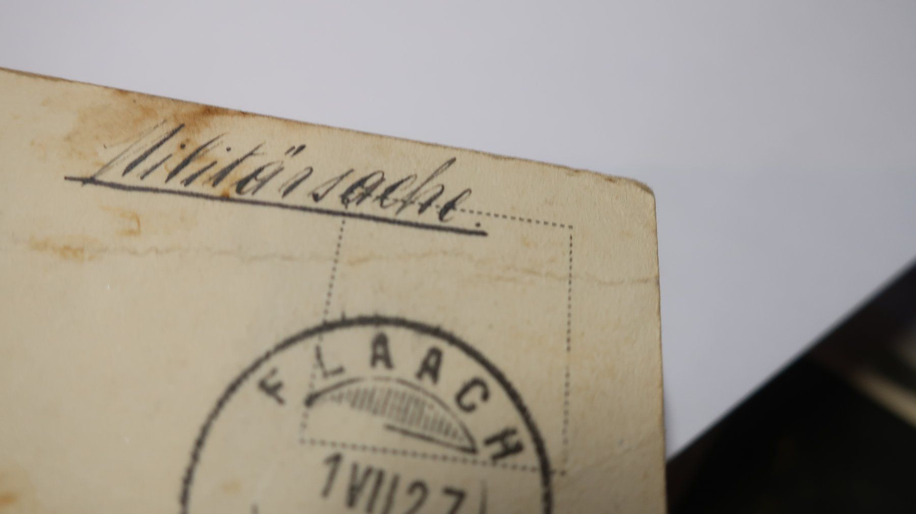 Cartes postales: Flaach  1927 – Défectueux à Cormoret par Pascalll2001 9