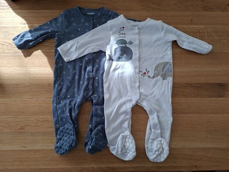 Lot de 2 pyjamas coton Verbaudet taille 74