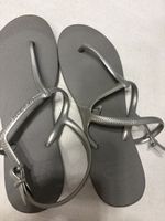 Havaianas Sandalen grau Groesse 41/42 guter Zustand