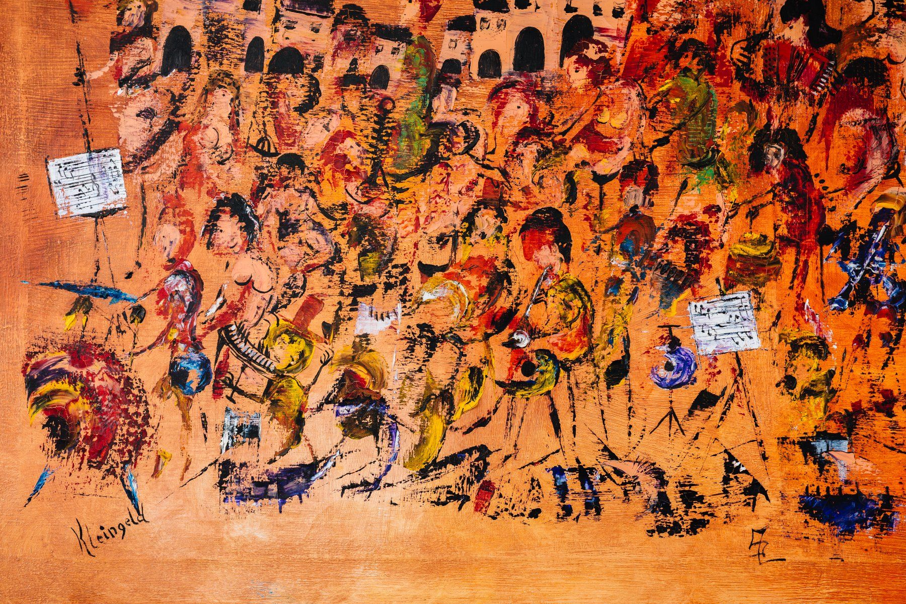 Dipinti: Jazz Ascona von Elvezio Soldini, 1990 – Usato da Gordola venduto da parided 1