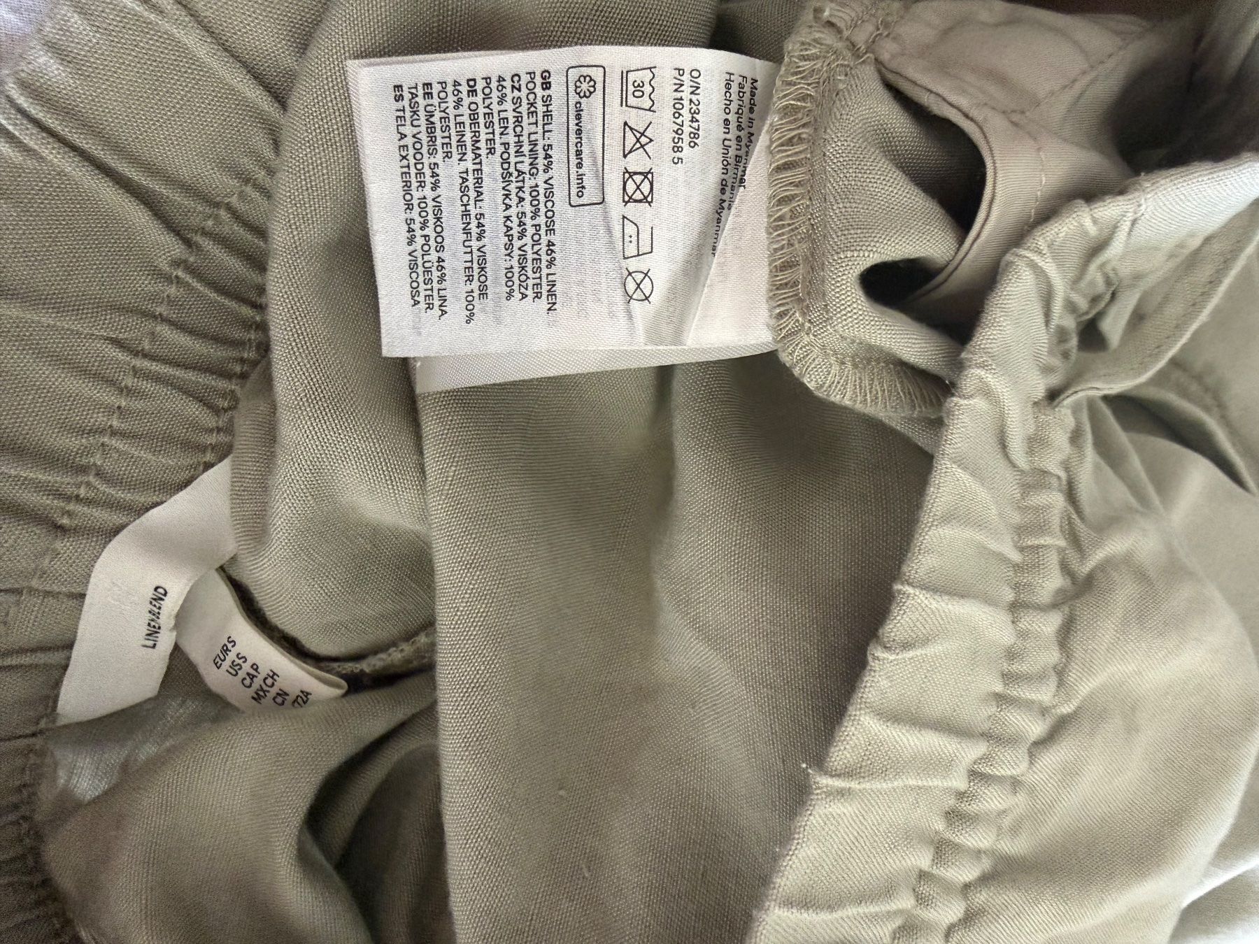 H&M Pantalons: H&M Linen Blend Trousers Beige - S – D'occasion à Wetzikon ZH par dor_rmq2 5