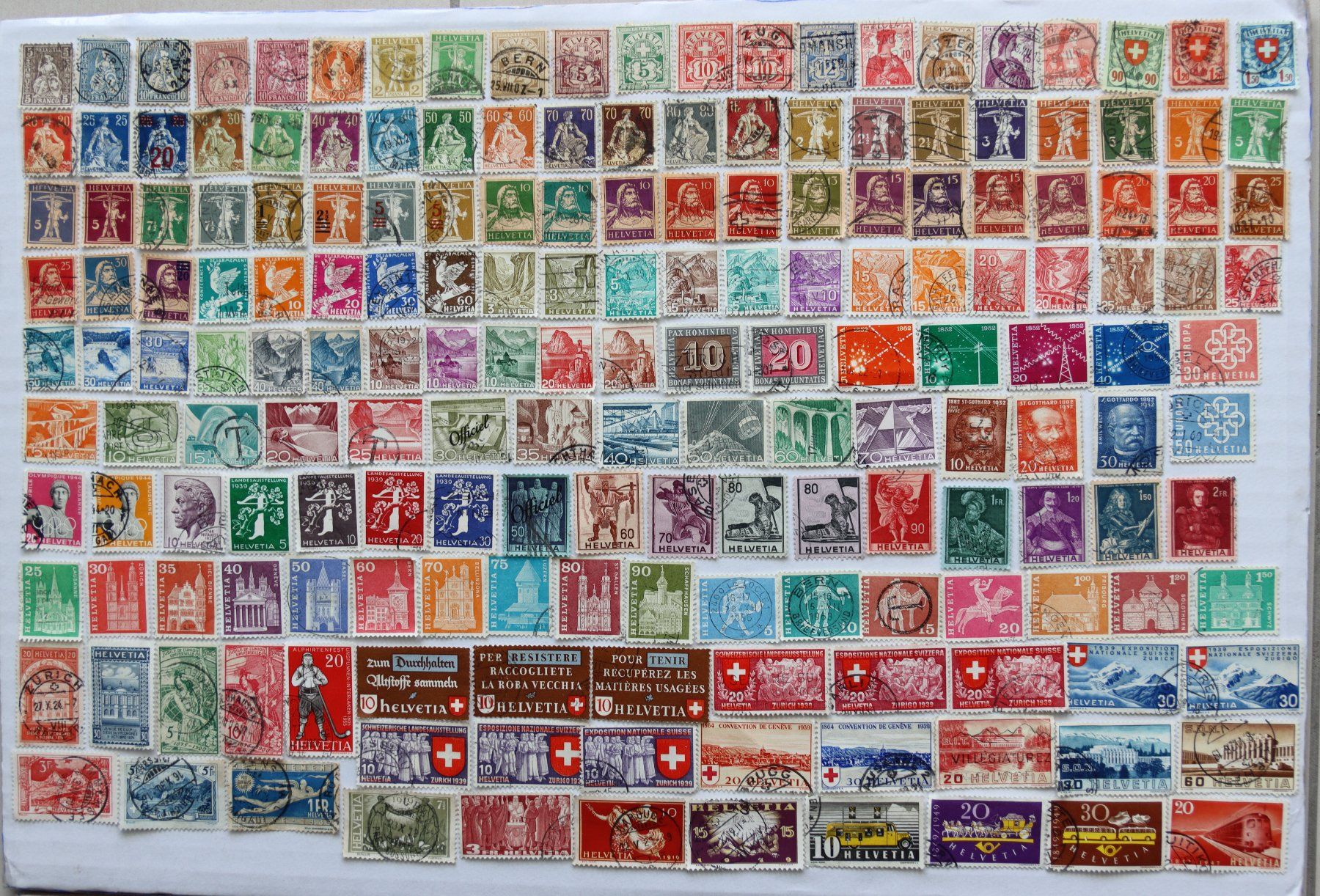 Tutti i francobolli: Briefmarken CH Lot (1) – Usato da Oberentfelden venduto da lakipul 1