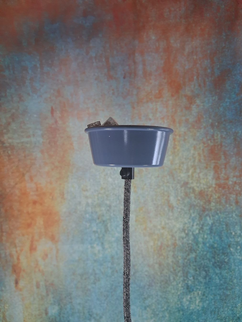 Bag Turgi Lampade: Restaurierte Emaille Industrie Lampe BAG Turgi – Usato da Winterthur venduto da lampenretter 5
