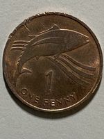 St Hélène GB - 1 penny - 1984 - rare !!!