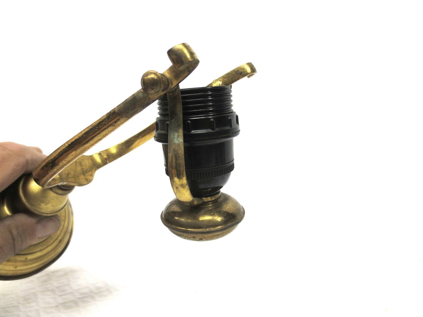 Lampen: 2 Lampe laiton à bascule Messinglampe Schaukelsystem – Gebraucht aus Noville von novar 4