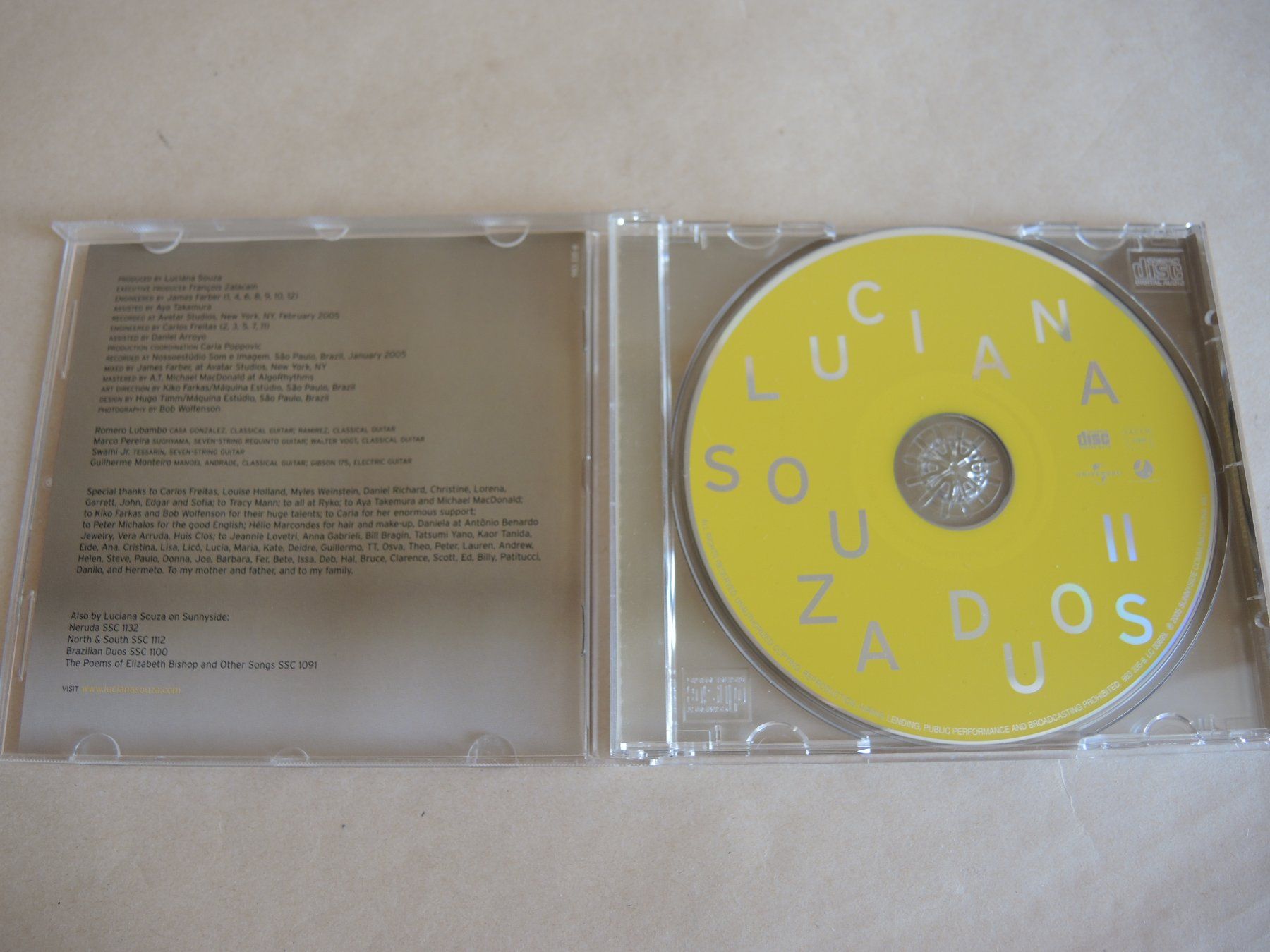 CD: CD - Luciana Souza - DUOSII – Usato da Rorschach venduto da maeck8 1