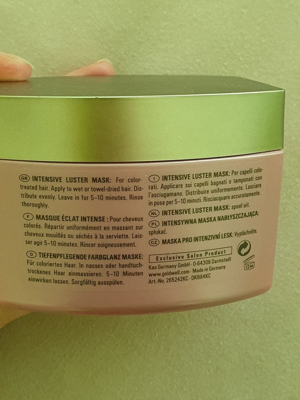 Tinte: Goldwell Kerasilk Farbglanz Maske – Nuovo e nell'imballaggio originale da Ennetbaden venduto da mlluescher 1