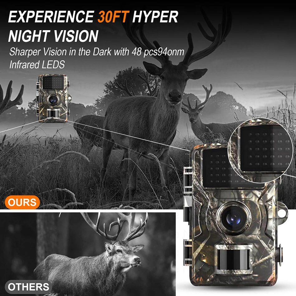 Videocamere: NEU Wildkamera Überwachung Jagdkamera / Caméra de chasse – Nuovo e nell'imballaggio originale da Isérables venduto da Alfaga 6