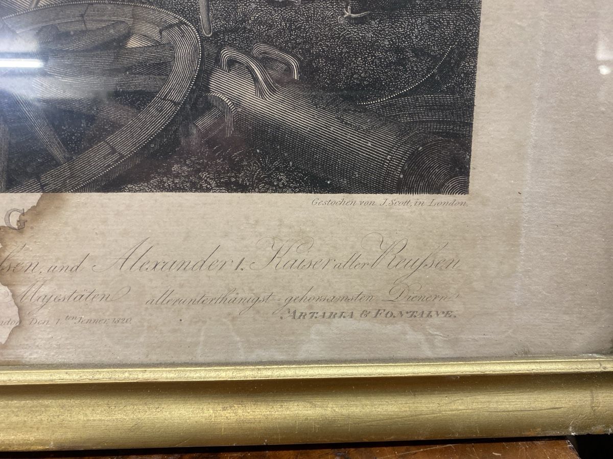 Incisioni: Gravure ancienne - Bataille de Leipzig, XIXe siècle. – Usato da Le Locle venduto da rya_m6j7 3