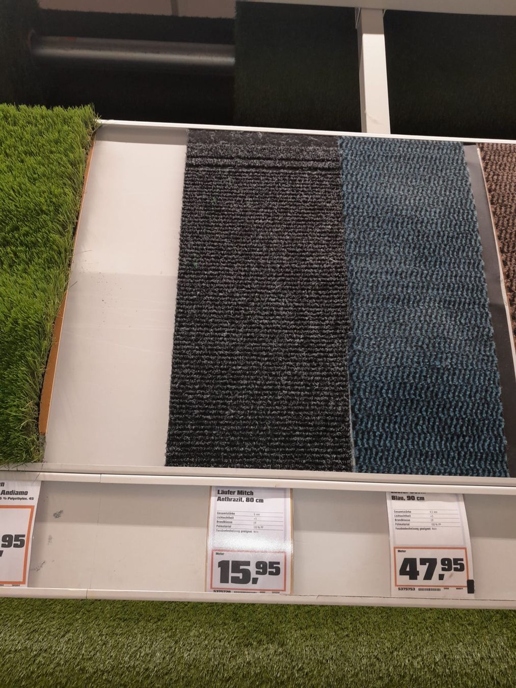 Tappeti: Neue Teppich Anthrazit, Rollenware, 25m x 80cm, Top! – Nuovo e nell'imballaggio originale da Tann venduto da Gyzer6 3