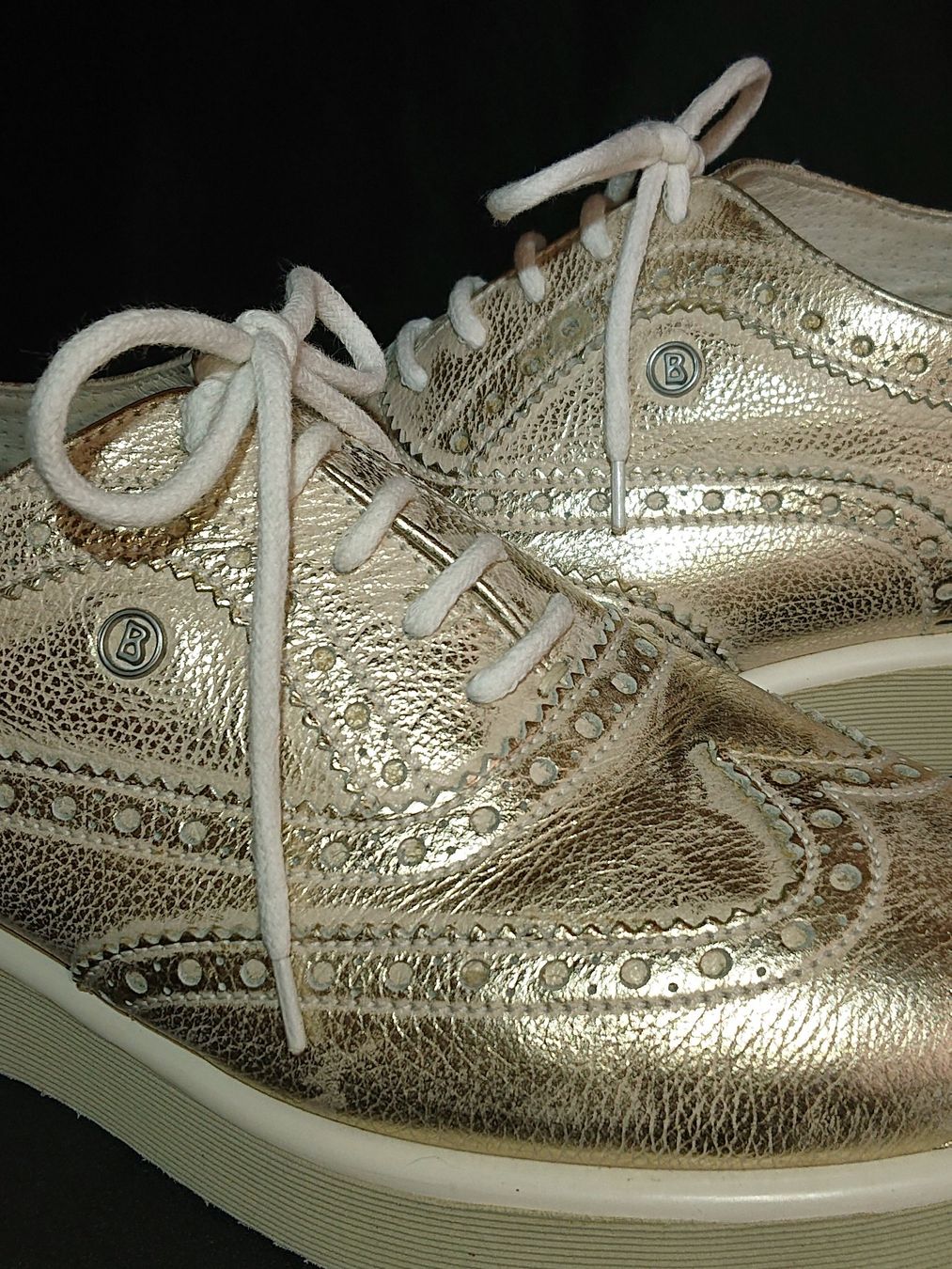 Bogner Scarpe da donna: Halbschuhe / Schnürer - BOGNER - 37 - Leder - gold/beige – Usato da Thusis venduto da drd_zy9w 6