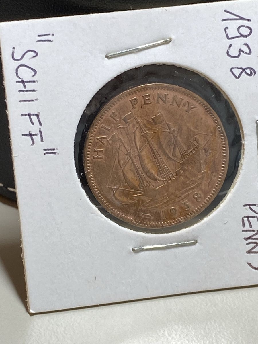 Tutti le monete: GB - 1/2 Penny - 1938 - Georges 6 – Usato da Payerne venduto da Mike1682