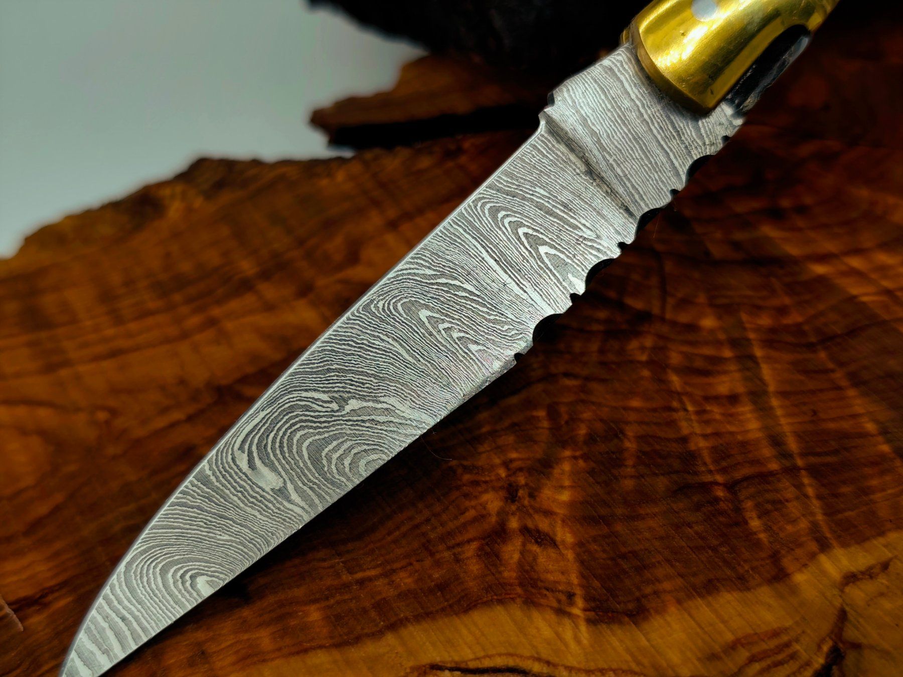Accessori: Laguiole Damast Messer Klappmesser echtes Damastmesser – Nuovo e nell'imballaggio originale da Arlesheim venduto da Premius_1 3