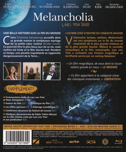 Tutti i DVDs: Melancholia [Blu-ray] – Usato da Bitsch venduto da Melando 2