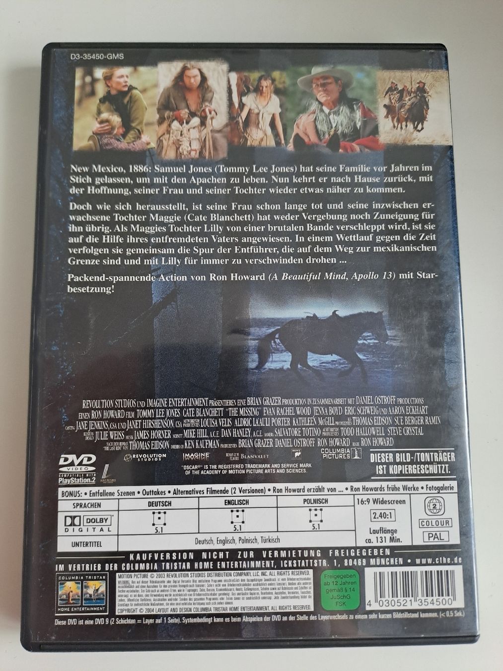 Tutti i DVDs: DVD The Missing - Western mit Tommy Lee Jones – Usato da Münchenbuchsee venduto da Babsique 1